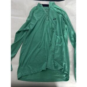 Cuffys Stretch Performance Golf‎ Pullover Polo Shirt Large Green Outdoors Men